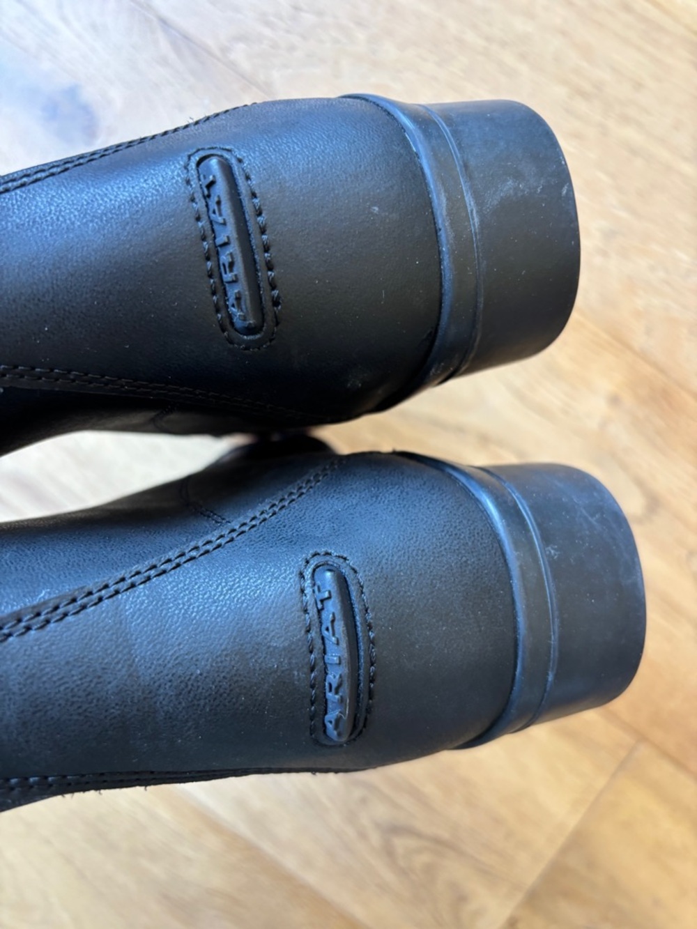 Ariat scout paddock leather riding boots black womens 8 - Picture 5 of 9